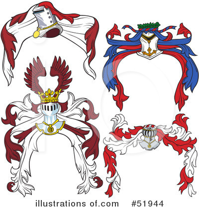 Royalty-Free (RF) Heraldry Clipart Illustration by dero - Stock Sample #51944