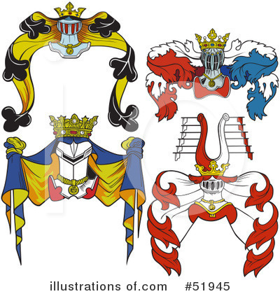Royalty-Free (RF) Heraldry Clipart Illustration by dero - Stock Sample #51945