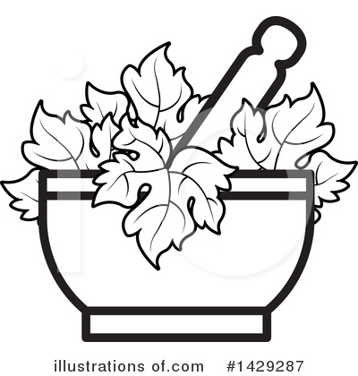 Mortar And Pestle Clipart #1429287 by Lal Perera