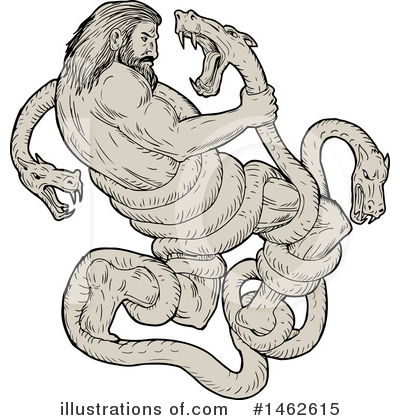 Royalty-Free (RF) Hercules Clipart Illustration by patrimonio - Stock Sample #1462615
