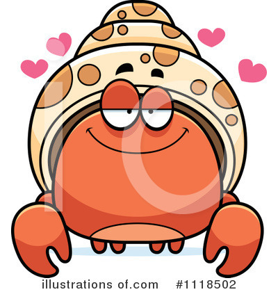 Hermit Crab Clipart #1118502 by Cory Thoman