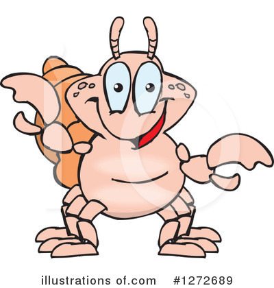 Royalty-Free (RF) Hermit Crab Clipart Illustration by Dennis Holmes Designs - Stock Sample #1272689