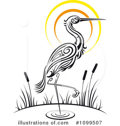 Herons Clipart #1099507 by Vector Tradition SM