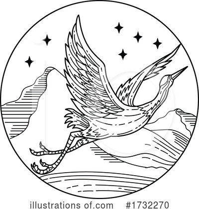 Royalty-Free (RF) Heron Clipart Illustration by patrimonio - Stock Sample #1732270