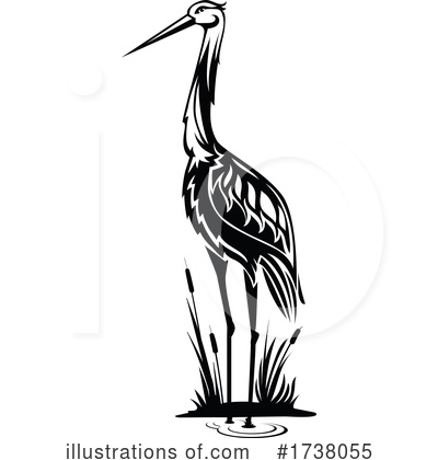 Cranes Clipart #1738055 by Vector Tradition SM