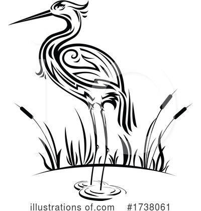 Cranes Clipart #1738061 by Vector Tradition SM