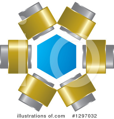 Royalty-Free (RF) Hexagon Clipart Illustration by Lal Perera - Stock Sample #1297032