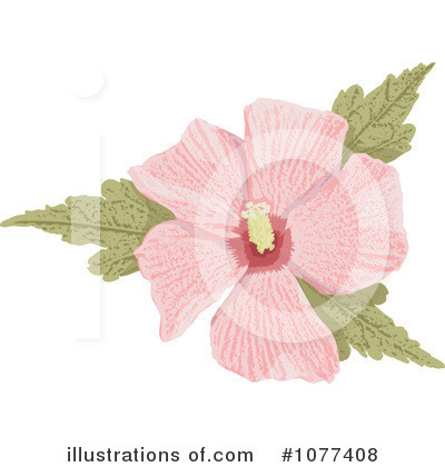 Royalty-Free (RF) Hibiscus Clipart Illustration by Any Vector - Stock Sample #1077408