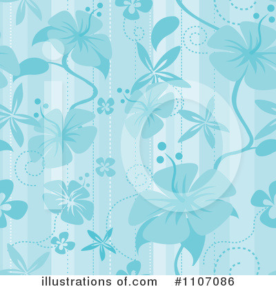 Floral Background Clipart #1107086 by Amanda Kate