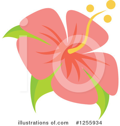 Royalty-Free (RF) Hibiscus Clipart Illustration by Amanda Kate - Stock Sample #1255934