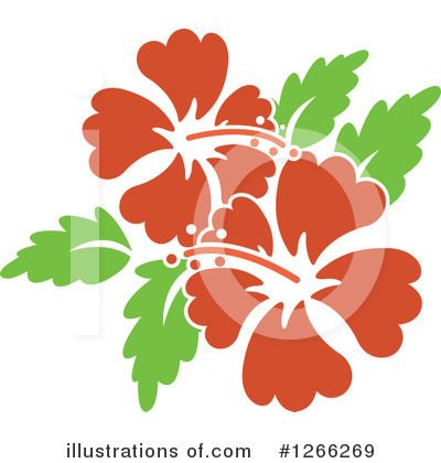 Royalty-Free (RF) Hibiscus Clipart Illustration by BNP Design Studio - Stock Sample #1266269