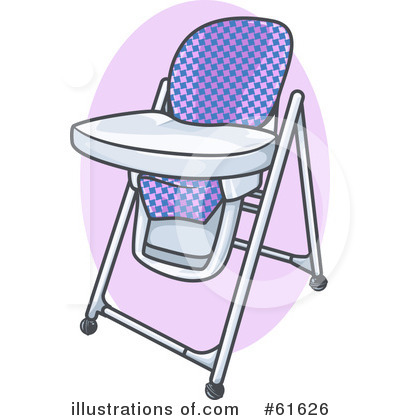 Royalty-Free (RF) High Chair Clipart Illustration by r formidable - Stock Sample #61626