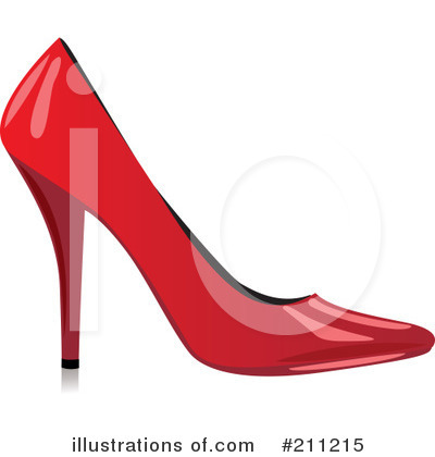 Royalty-Free (RF) High Heel Clipart Illustration by Eugene - Stock Sample #211215
