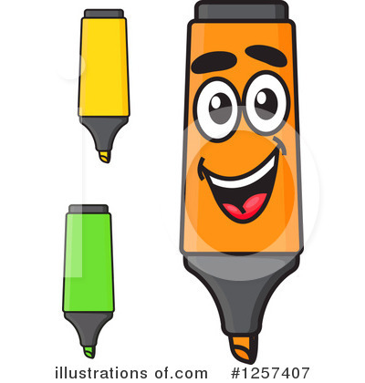 Royalty-Free (RF) Highlighter Clipart Illustration by Vector Tradition SM - Stock Sample #1257407