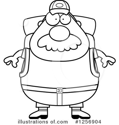Royalty-Free (RF) Hiker Clipart Illustration by Cory Thoman - Stock Sample #1256904