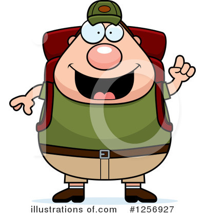 Royalty-Free (RF) Hiker Clipart Illustration by Cory Thoman - Stock Sample #1256927