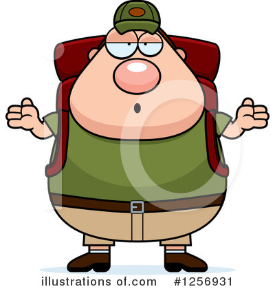 Royalty-Free (RF) Hiker Clipart Illustration by Cory Thoman - Stock Sample #1256931