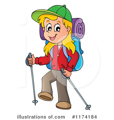 Royalty-Free (RF) Hiking Clipart Illustration by visekart - Stock Sample #1174184