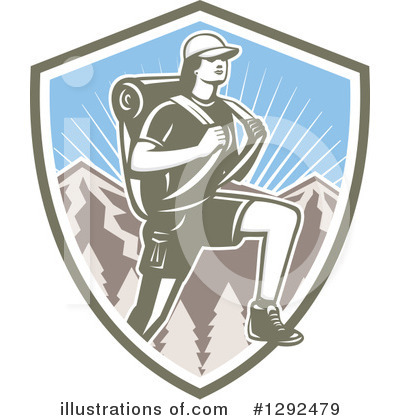 Hiking Clipart #1292479 by patrimonio