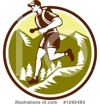 Royalty-Free (RF) Hiking Clipart Illustration by patrimonio - Stock Sample #1292483