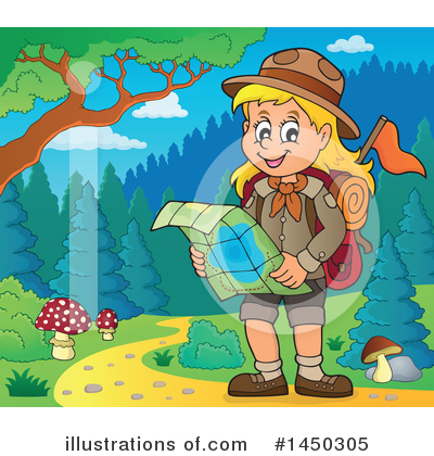 Royalty-Free (RF) Hiking Clipart Illustration by visekart - Stock Sample #1450305