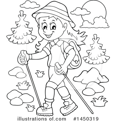 Royalty-Free (RF) Hiking Clipart Illustration by visekart - Stock Sample #1450319