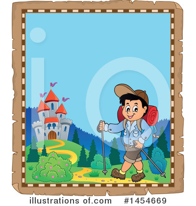 Royalty-Free (RF) Hiking Clipart Illustration by visekart - Stock Sample #1454669