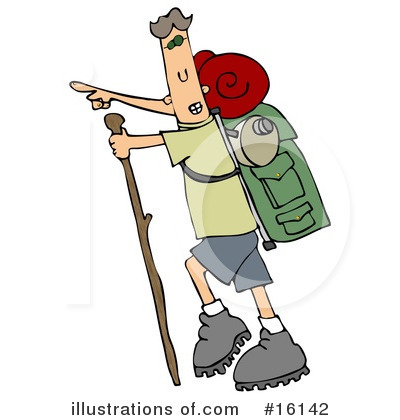 Royalty-Free (RF) Hiking Clipart Illustration by djart - Stock Sample #16142