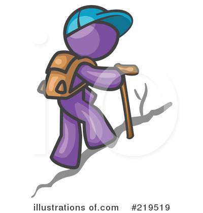 Hiking Clipart #219519 by Leo Blanchette