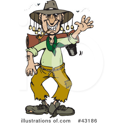 Royalty-Free (RF) Hiking Clipart Illustration by Dennis Holmes Designs - Stock Sample #43186