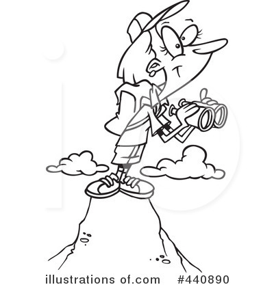 Royalty-Free (RF) Hiking Clipart Illustration by toonaday - Stock Sample #440890