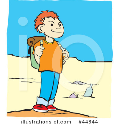 Royalty-Free (RF) Hiking Clipart Illustration by xunantunich - Stock Sample #44844