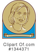 Hillary Clinton Clipart #1344371 by patrimonio