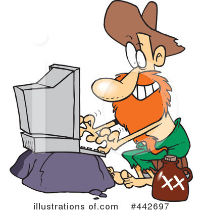 Royalty-Free (RF) Hillbilly Clipart Illustration by toonaday - Stock Sample #442697