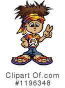 Hippie Clipart #1196348 by Chromaco