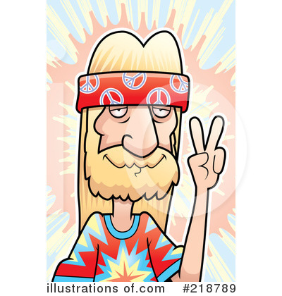Royalty-Free (RF) Hippie Clipart Illustration by Cory Thoman - Stock Sample #218789