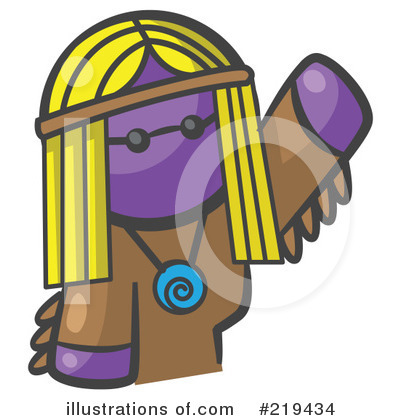 Purple Mascot Clipart #219434 by Leo Blanchette
