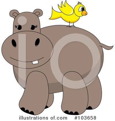 Hippo Clipart #103658 by Pams Clipart