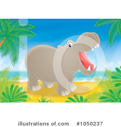 Royalty-Free (RF) Hippo Clipart Illustration by Alex Bannykh - Stock Sample #1050237