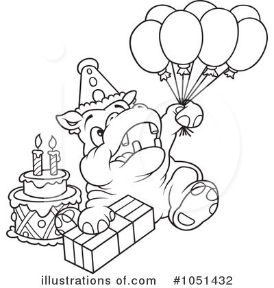 Royalty-Free (RF) Hippo Clipart Illustration by dero - Stock Sample #1051432