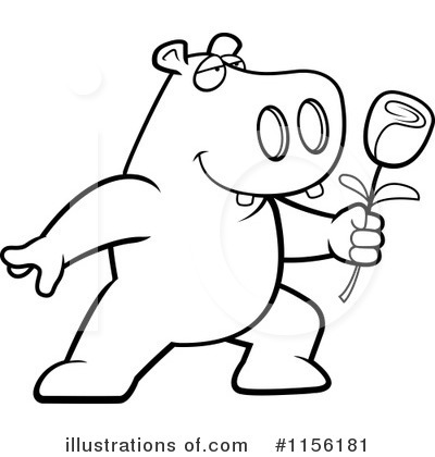 Royalty-Free (RF) Hippo Clipart Illustration by Cory Thoman - Stock Sample #1156181