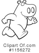 Hippo Clipart #1156272 by Cory Thoman