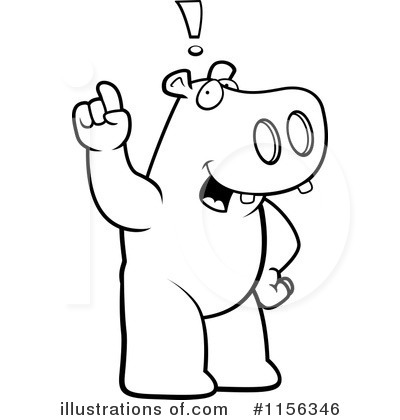 Royalty-Free (RF) Hippo Clipart Illustration by Cory Thoman - Stock Sample #1156346