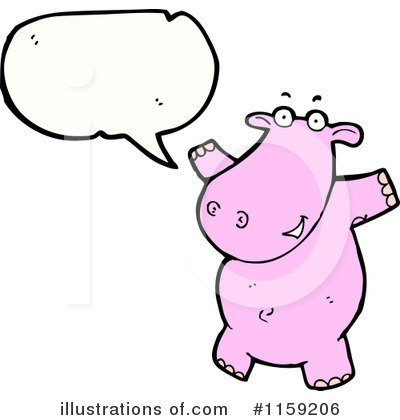 Hippo Clipart #1159206 by lineartestpilot
