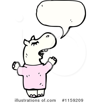 Royalty-Free (RF) Hippo Clipart Illustration by lineartestpilot - Stock Sample #1159209