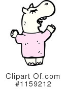 Hippo Clipart #1159212 by lineartestpilot