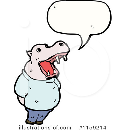 Hippo Clipart #1159214 by lineartestpilot