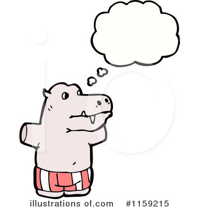 Hippo Clipart #1159215 by lineartestpilot