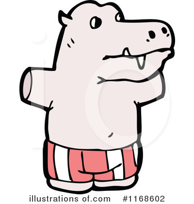 Royalty-Free (RF) Hippo Clipart Illustration by lineartestpilot - Stock Sample #1168602