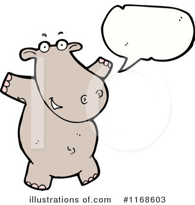 Royalty-Free (RF) Hippo Clipart Illustration by lineartestpilot - Stock Sample #1168603
